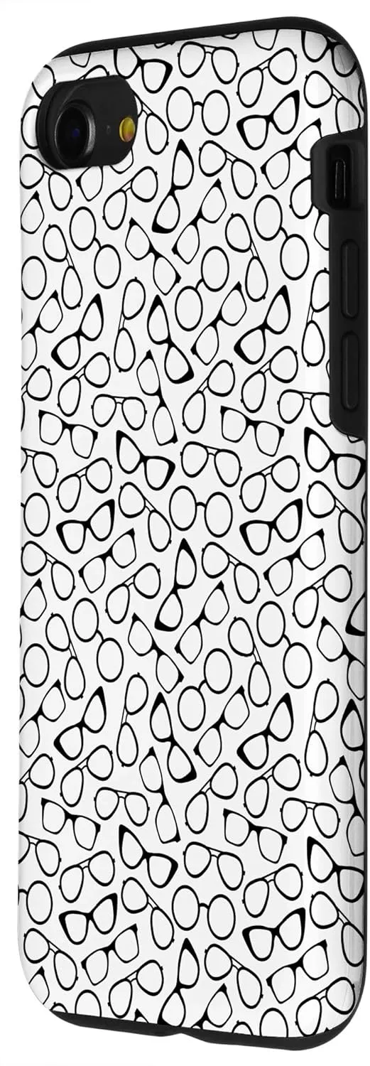iPhone SE (2020) / 7 / 8 Glasses Pattern Phone Case White Case