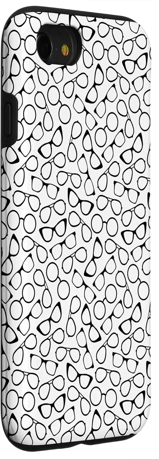 iPhone SE (2020) / 7 / 8 Glasses Pattern Phone Case White Case