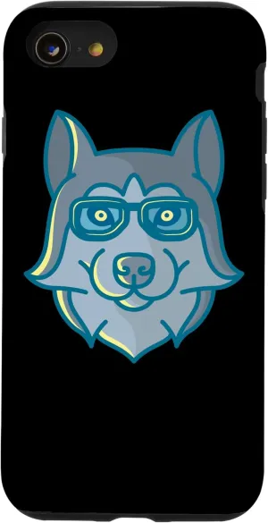 iPhone SE (2020) / 7 / 8 Husky With Glasses Nerd Dog Siberian Husky Dog Owner Case
