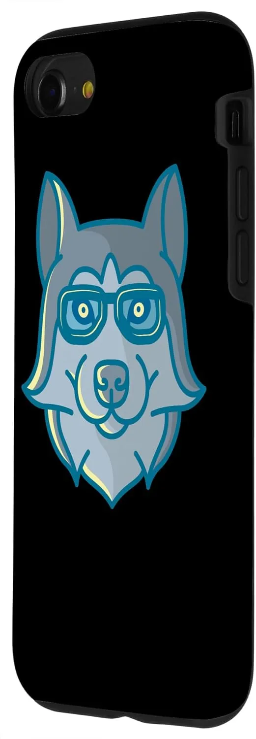 iPhone SE (2020) / 7 / 8 Husky With Glasses Nerd Dog Siberian Husky Dog Owner Case