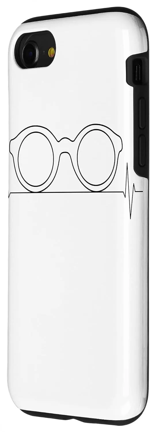 iPhone SE (2020) / 7 / 8 Nerd Geek Glasses Vintage Heartbeat Case