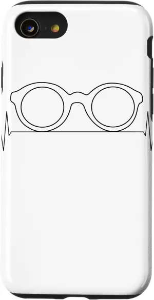 iPhone SE (2020) / 7 / 8 Nerd Geek Glasses Vintage Heartbeat Case