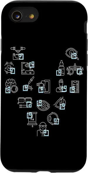 iPhone SE (2020) / 7 / 8 Optician Heart Optician Eyes Glasses Optics Optometry Case