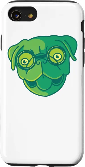 iPhone SE (2020) / 7 / 8 Pug With Glasses Nerd Dog Pug Mom Dog Owner Case