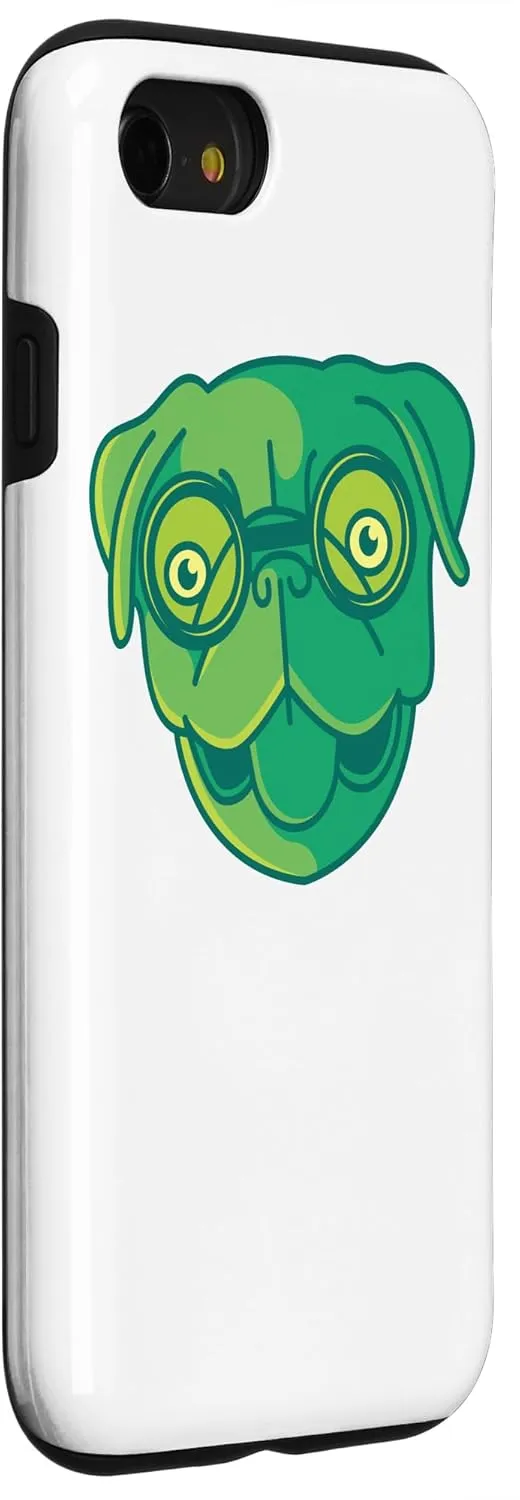 iPhone SE (2020) / 7 / 8 Pug With Glasses Nerd Dog Pug Mom Dog Owner Case