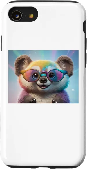 iPhone SE (2020) / 7 / 8 Rainbow Cute coala Wearing Glasses cute and funny Case