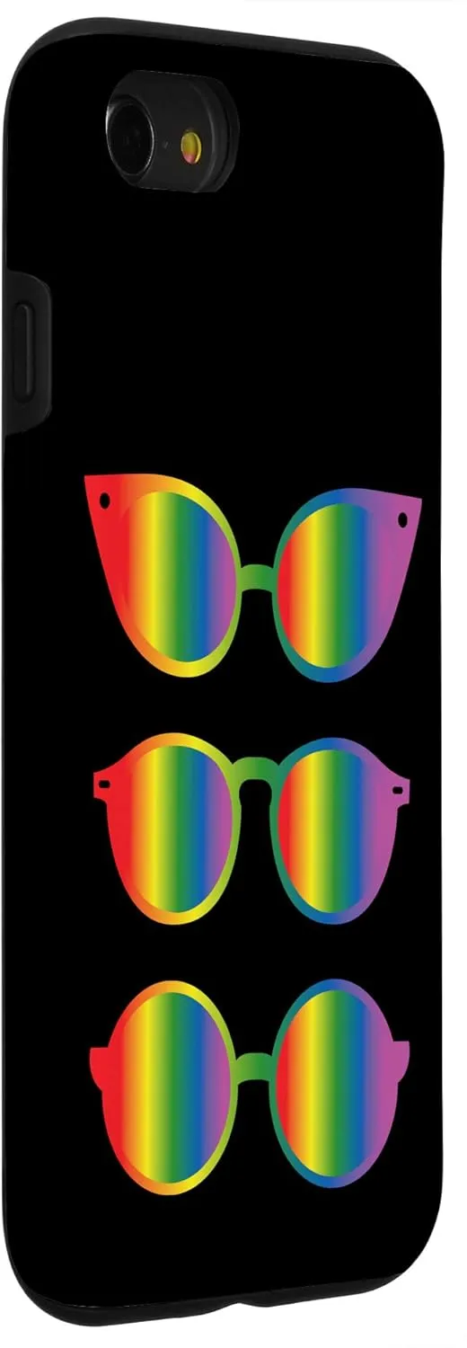 iPhone SE (2020) / 7 / 8 Rainbow Glasses - Cute Hipster Colorful Fashion Glasses Case