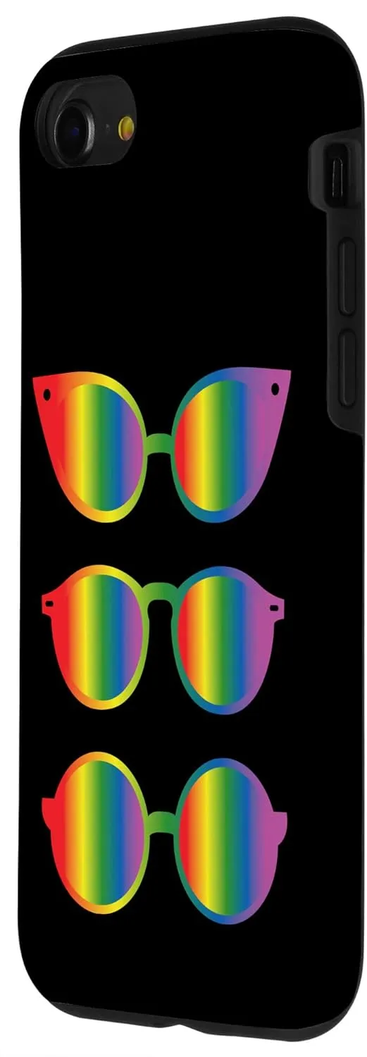 iPhone SE (2020) / 7 / 8 Rainbow Glasses - Cute Hipster Colorful Fashion Glasses Case