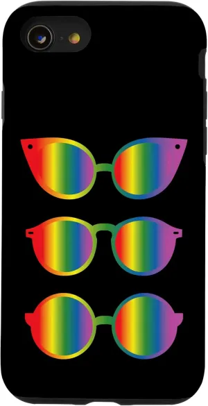 iPhone SE (2020) / 7 / 8 Rainbow Glasses - Cute Hipster Colorful Fashion Glasses Case