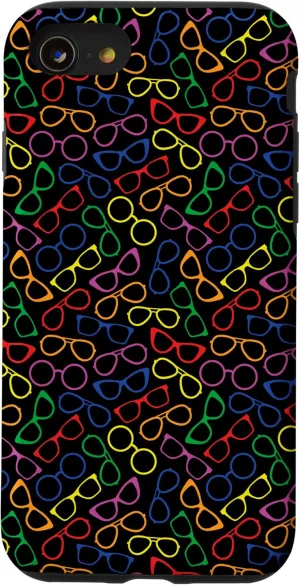 iPhone SE (2020) / 7 / 8 Rainbow Glasses Pattern Phone Case Case
