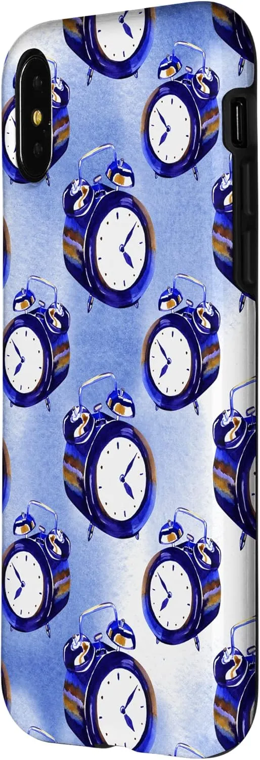 iPhone X/XS Books Glasses Clocks Home Office Digital Background Case