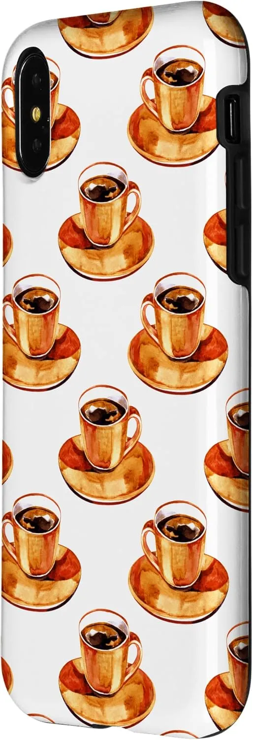 iPhone X/XS Books Glasses Clocks Home Office Digital Background Case