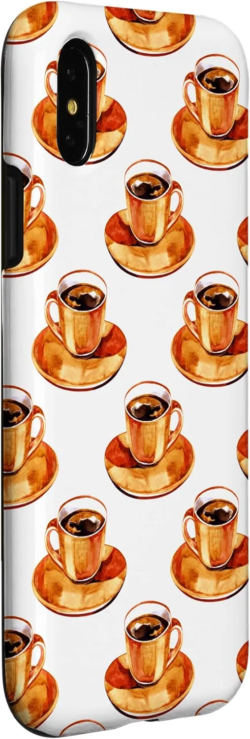 iPhone X/XS Books Glasses Clocks Home Office Digital Background Case