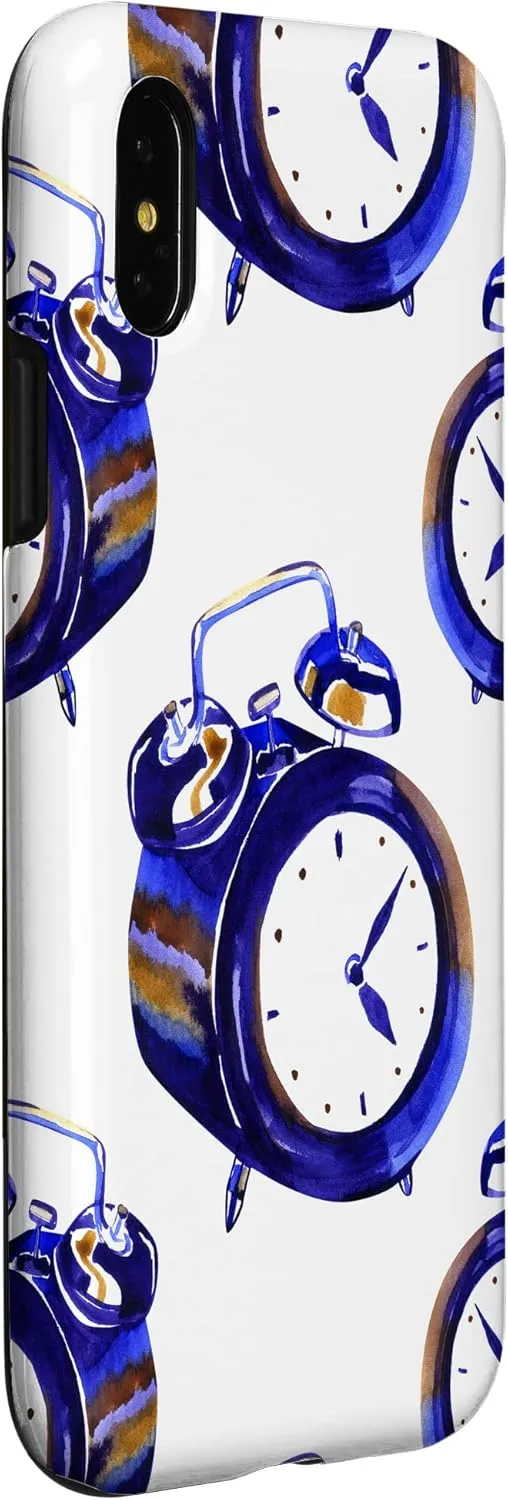 iPhone X/XS Books Glasses Clocks Home Office Digital Background Case