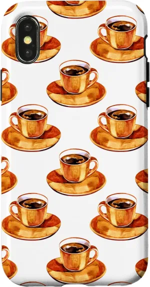 iPhone X/XS Books Glasses Clocks Home Office Digital Background Case