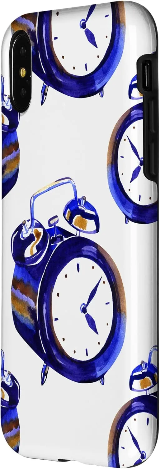 iPhone X/XS Books Glasses Clocks Home Office Digital Background Case