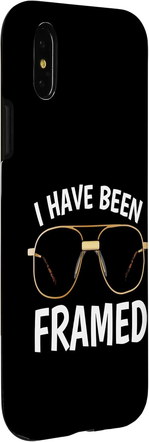 iPhone X/XS Funny Optometry Graduation Gift. "I've Been Framed" Glasses Case
