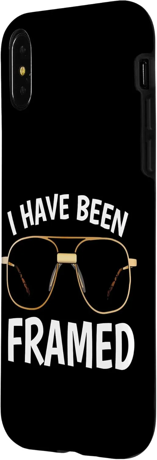 iPhone X/XS Funny Optometry Graduation Gift. "I've Been Framed" Glasses Case