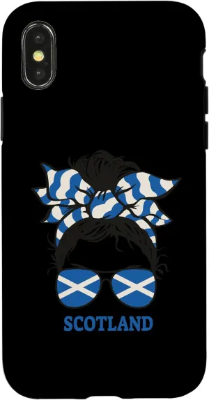 iPhone X/XS Scotland Glasses Woman Case