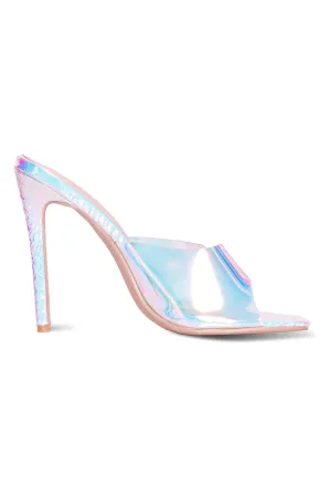 IRIDESCENT SANDAL HEEL