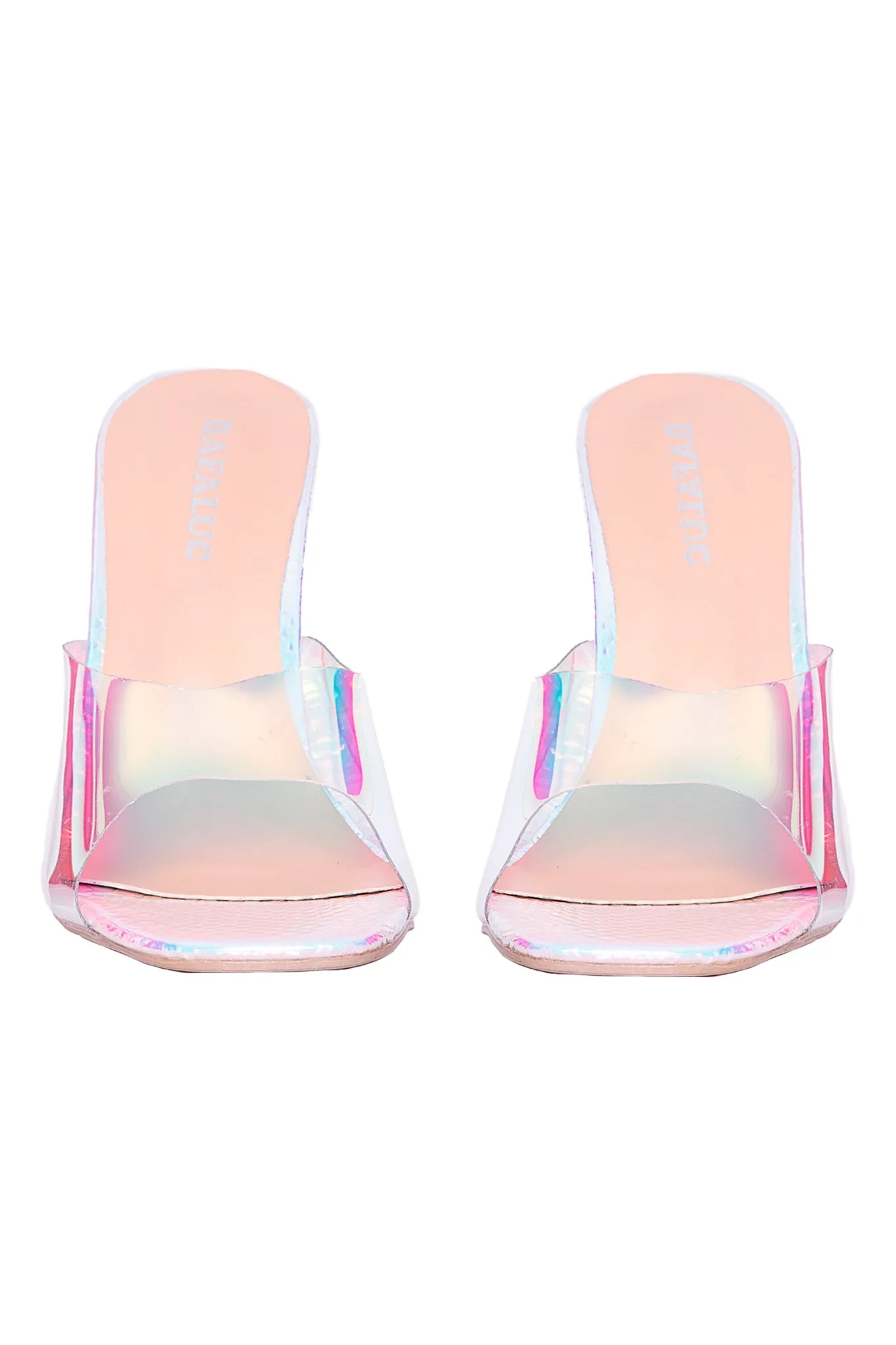 IRIDESCENT SANDAL HEEL