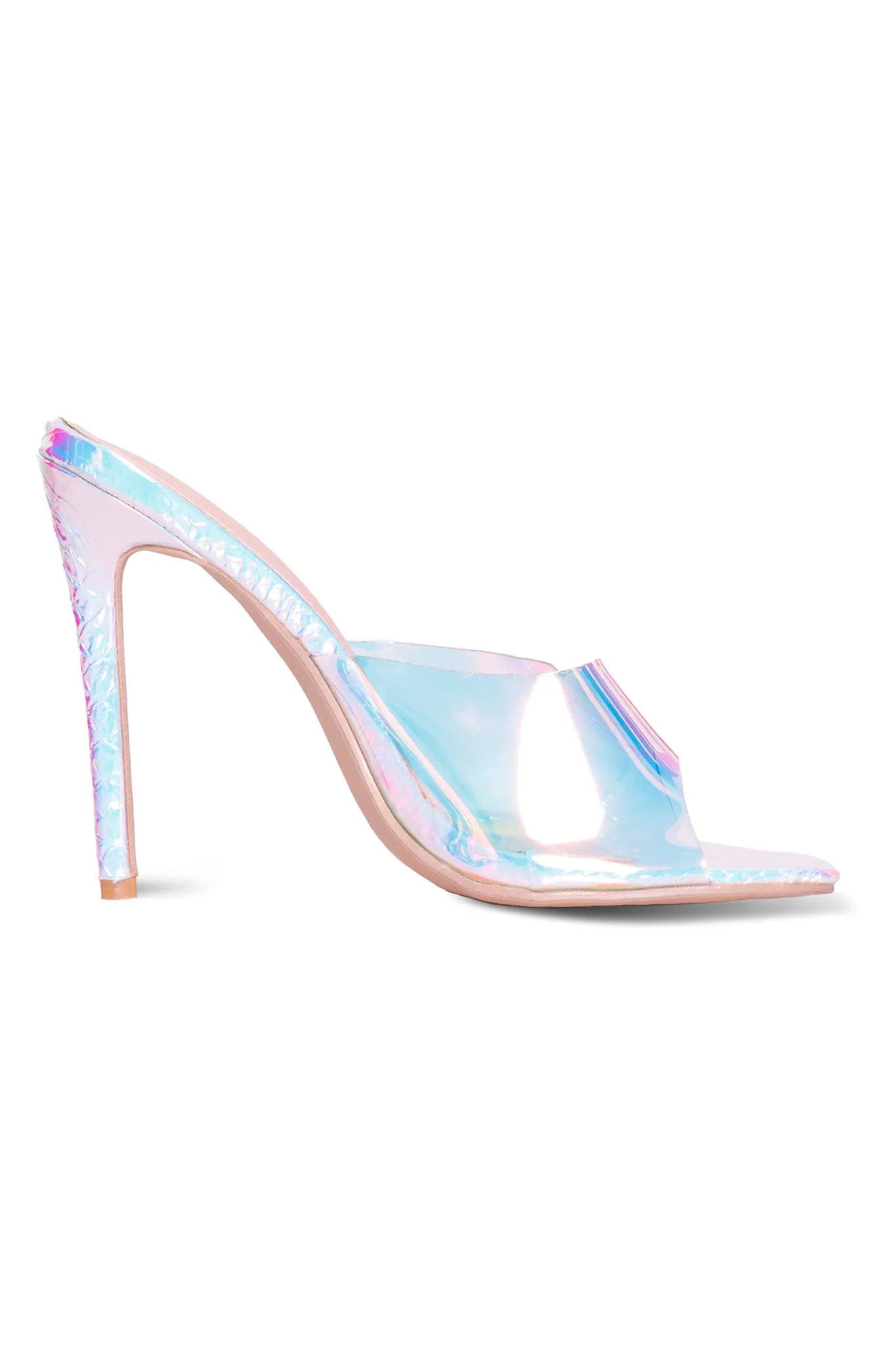 IRIDESCENT SANDAL HEEL