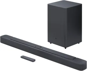JBL Bar 2.1 Deep Bass (MK2) - 2.1 channel soundbar with wireless subwoofer (6.5), 300W Max output, Bluetooth enable (Black) (Renewed)