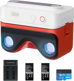 KanDao QooCam EGO, 24MP/8K Photos/4K 60FPS Videos Stereoscopic 3D Instant Display Camera, Compatible on VR Headsets/AR Glasses/Projectors