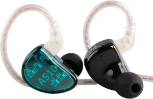 KZ AS10 in Ear Monitor Earbuds Headphone, Pure 5 Balanced Armature 5BA KZ Earbuds Earphone, Musician in Ear Monitor Headphone High Fidelity HiFi Headset (No Microphone, Green)