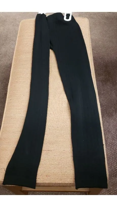 Landry -- Women's Knit Fleece Leggings -- Black