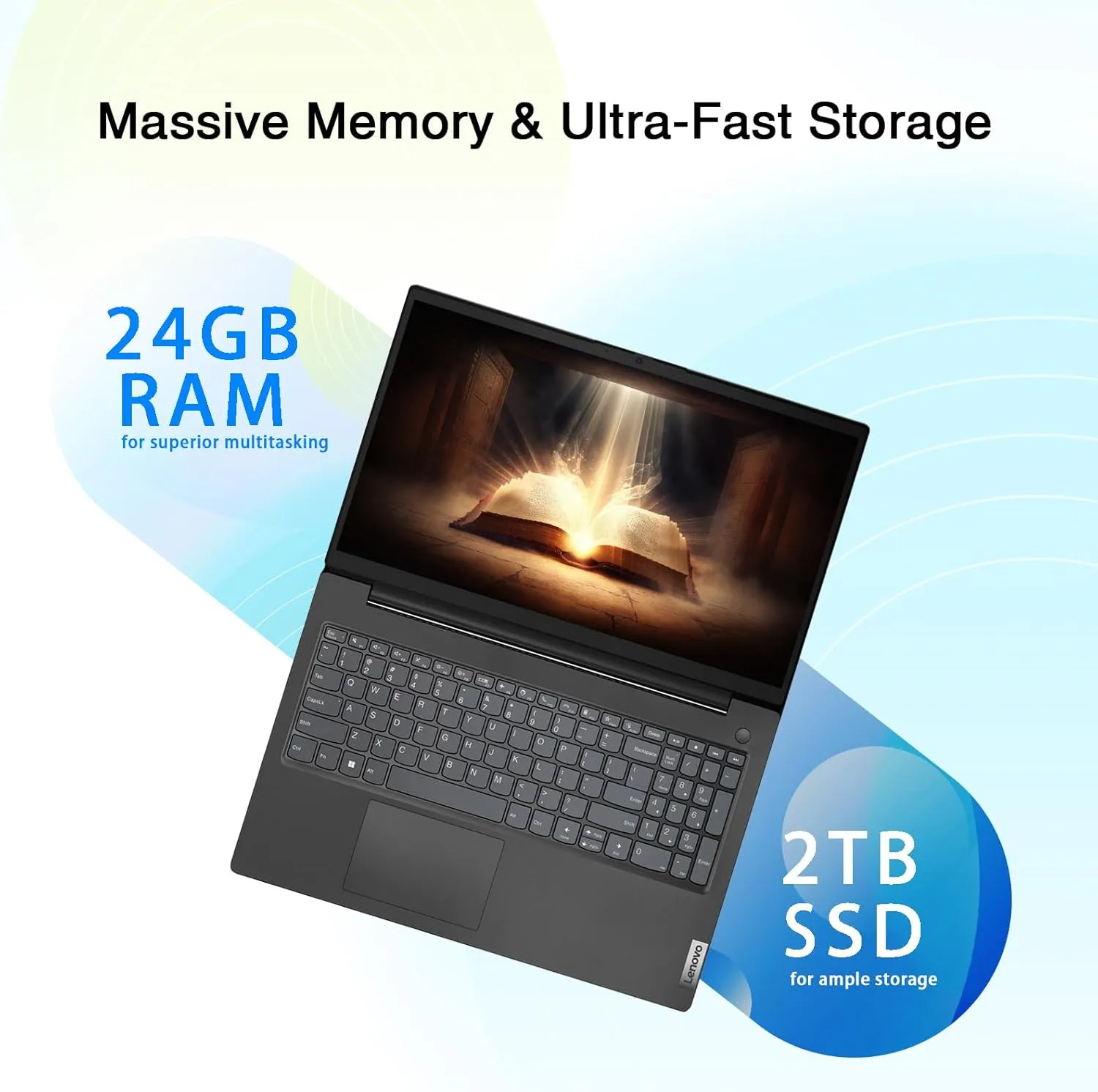Lenovo V15 Business Laptop | Intel Pentium N6000 4-core Processor | 15.6 FHD (1920 x 1080) | 24GB RAM | 2TB PCIe SSD | Military Durability | Ethernet RJ-45 | Anti-Glare | WiFi-6 | Windows 11 Pro