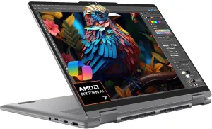 Lenovo Yoga 7 7i 2-in-1 Business Laptop (14" FHD  Touchscreen, AMD Ryzen 7 8840HS (> Intel i7-1355U), 16GB RAM, 1TB SSD) for Creator, Designer, Backlit, Fingerprint, 1080p Webcam, Win 11 Home