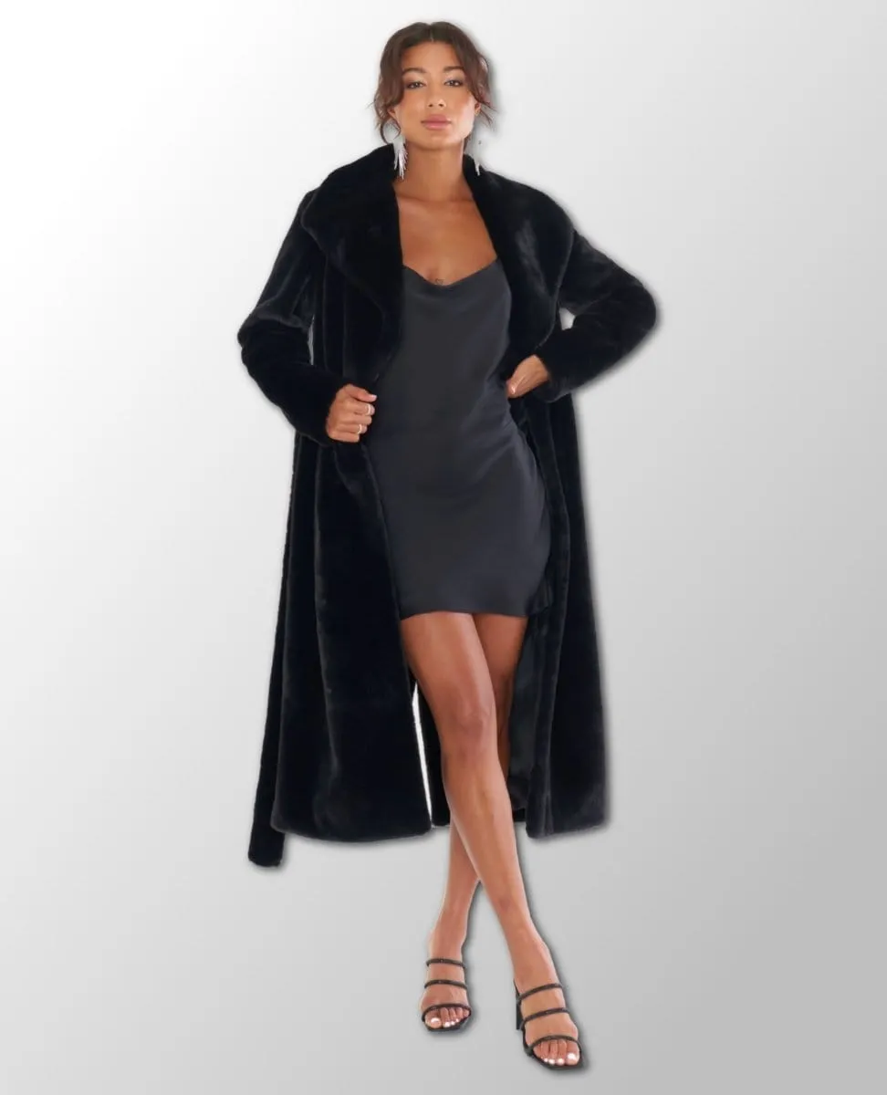 Lolita Black Faux Fur Jacket