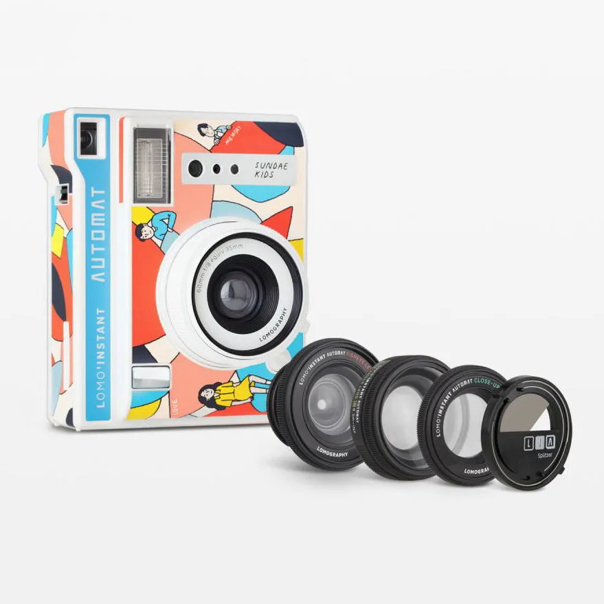 Lomography LomoInstant Automat Camera & Lenses - Sundae Kids Edition