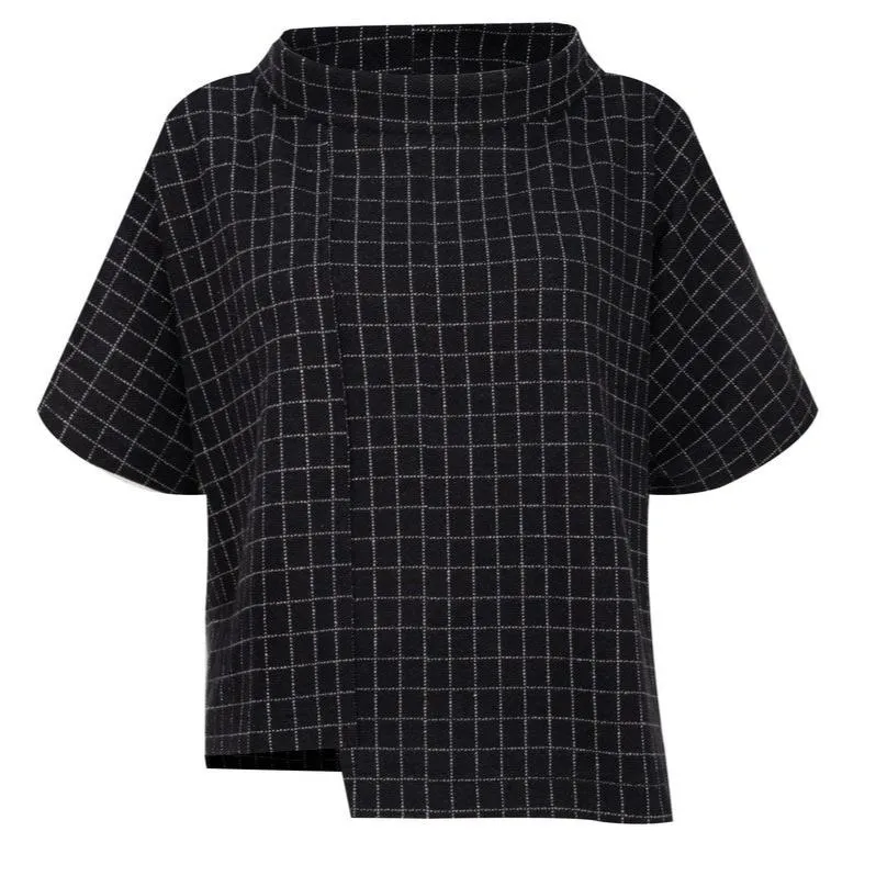 Magia Jacquard Cape - Nero