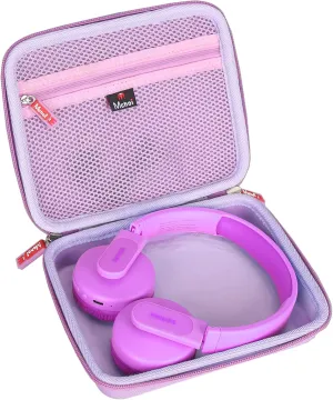 Mchoi Shockproof Carrying Case Suitable for Philips K4206 Kids Wireless On-Ear Headphones, Purple, Case Only
