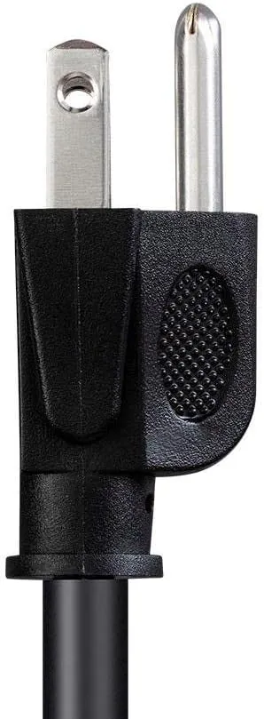 Monoprice Heavy Duty Power Cord - NEMA 5-15P to IEC 60320 C15, 14AWG, 15A/1875W, 125V, SJT, 6ft, Black