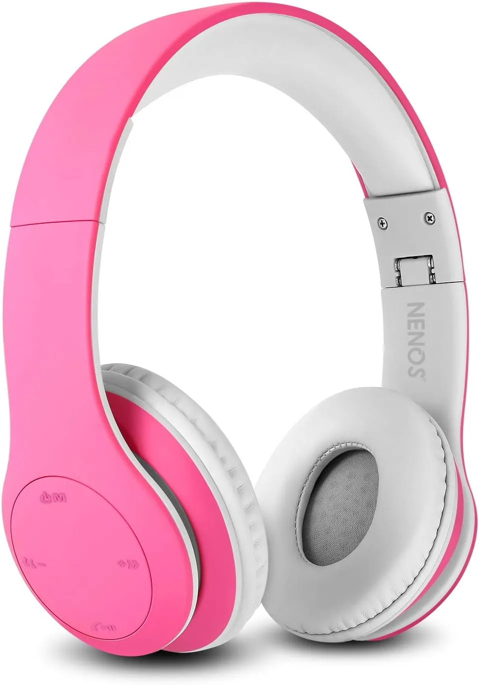 NENOS Bluetooth Kids Headphones - Wireless With 93dB Limited Volume (Pink)