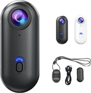Nexo25 Camera, 1080p/4k Waterproof Wearable Action Cam with Magnetic Clip for Travel, Sports Cameras for Diving, Pets, Self-Publishing, Travel and Outdoor Adventures (A,No Storage)