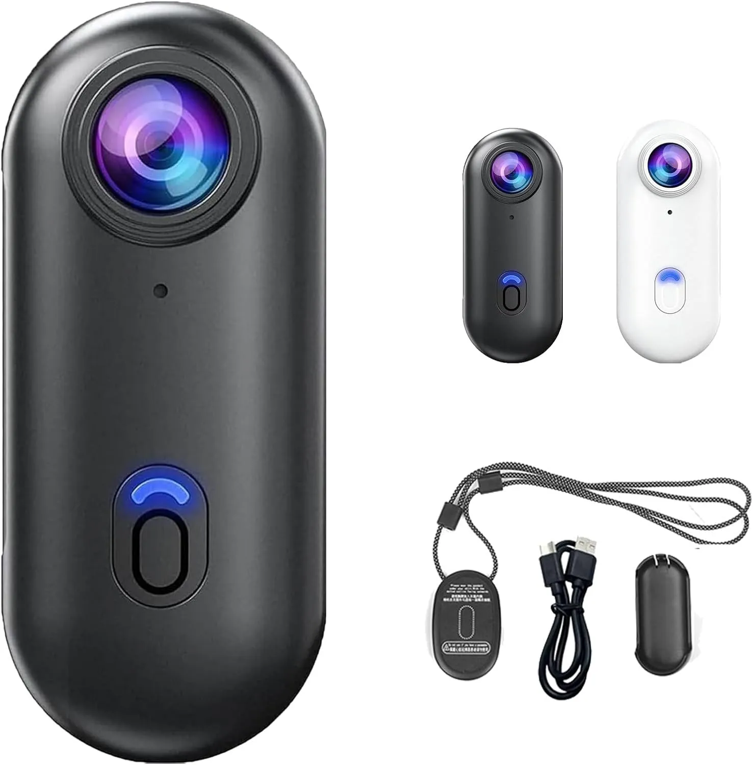 Nexo25 Camera, 1080p/4k Waterproof Wearable Action Cam with Magnetic Clip for Travel, Sports Cameras for Diving, Pets, Self-Publishing, Travel and Outdoor Adventures (A,No Storage)
