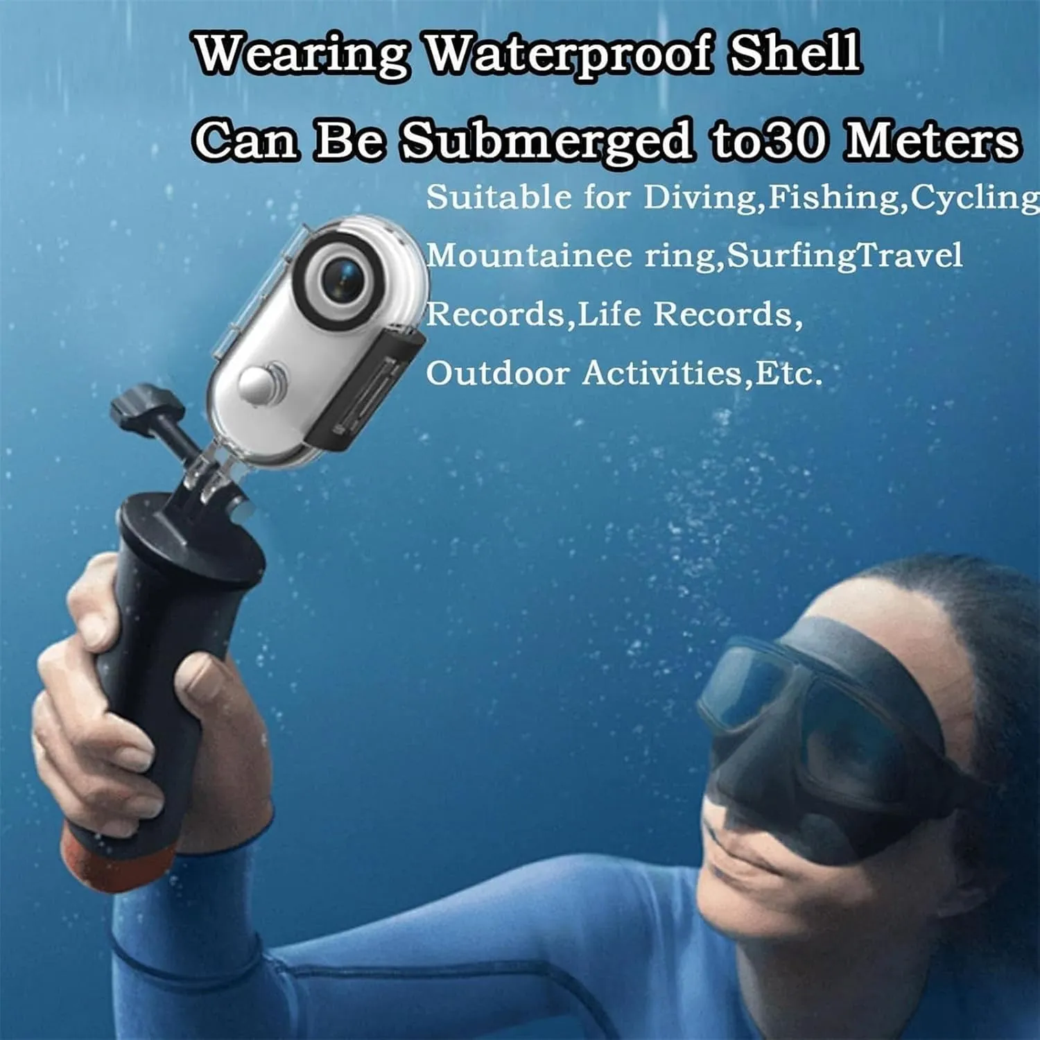 Nexo25 Camera, 1080p/4k Waterproof Wearable Action Cam with Magnetic Clip for Travel, Sports Cameras for Diving, Pets, Self-Publishing, Travel and Outdoor Adventures (A,No Storage)