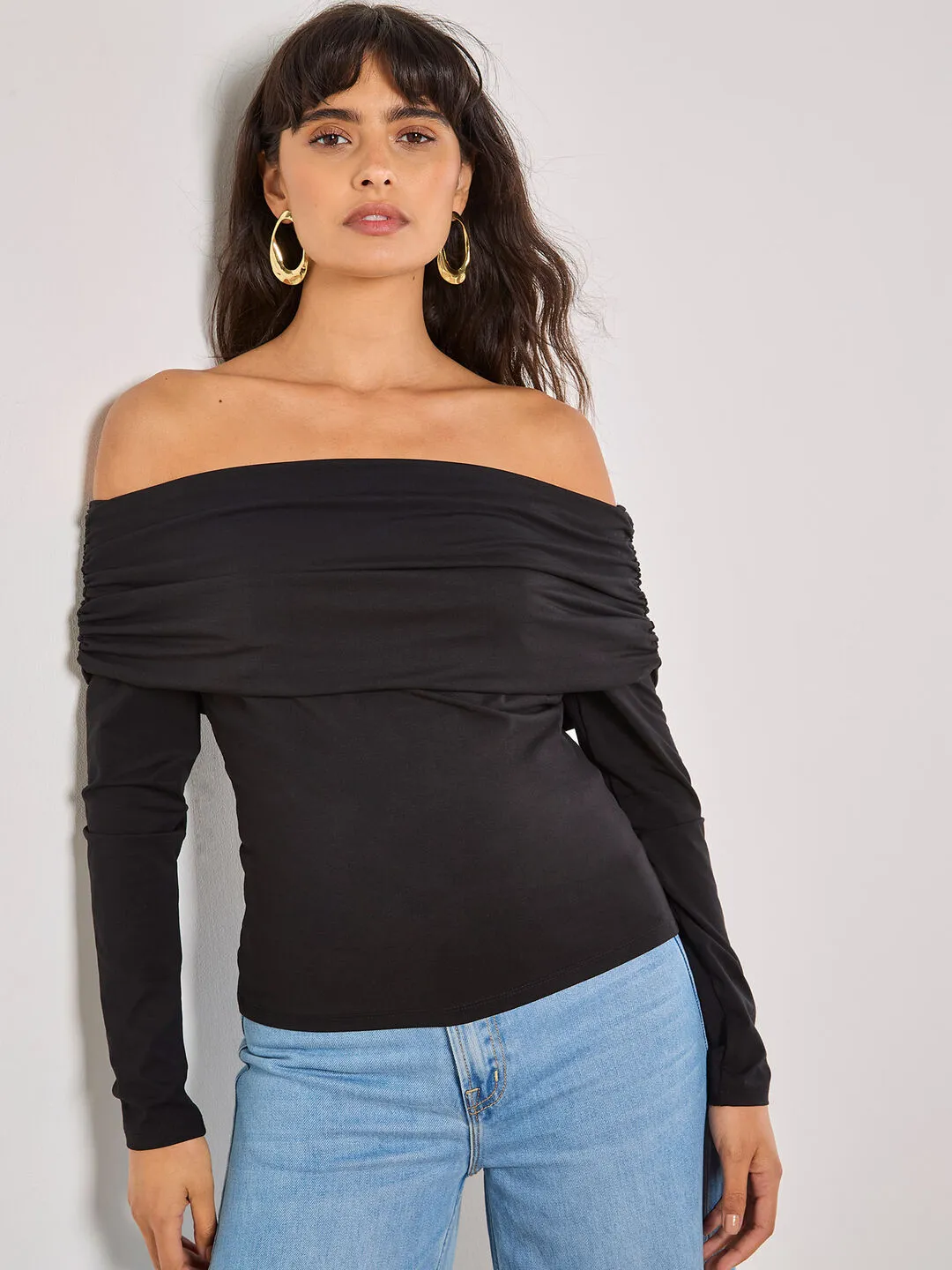 Off the Shoulder Long Sleeve