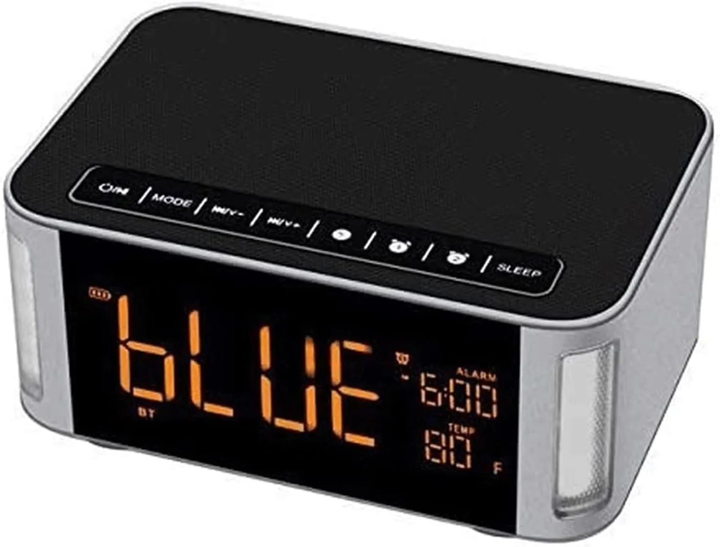Portable Bluetooth Speaker, IPX7 Waterproof Wireless Speaker, 12W Loud Stereo Sound, Bluetooth 4.2, 6H Playtime, TWS Pairing, Outdoor Speakers for Home, Alarm Clock & Touch Lights
