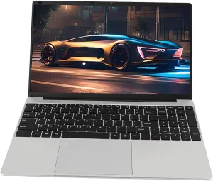 Portable Laptop, 15.6 FHD Display, Built in Stereo Microphones and Speakers, Fingerprint Sensor, 2MP Webcam, 2.4GHz and 5GHz Band (US Plug 12GB 512GB)