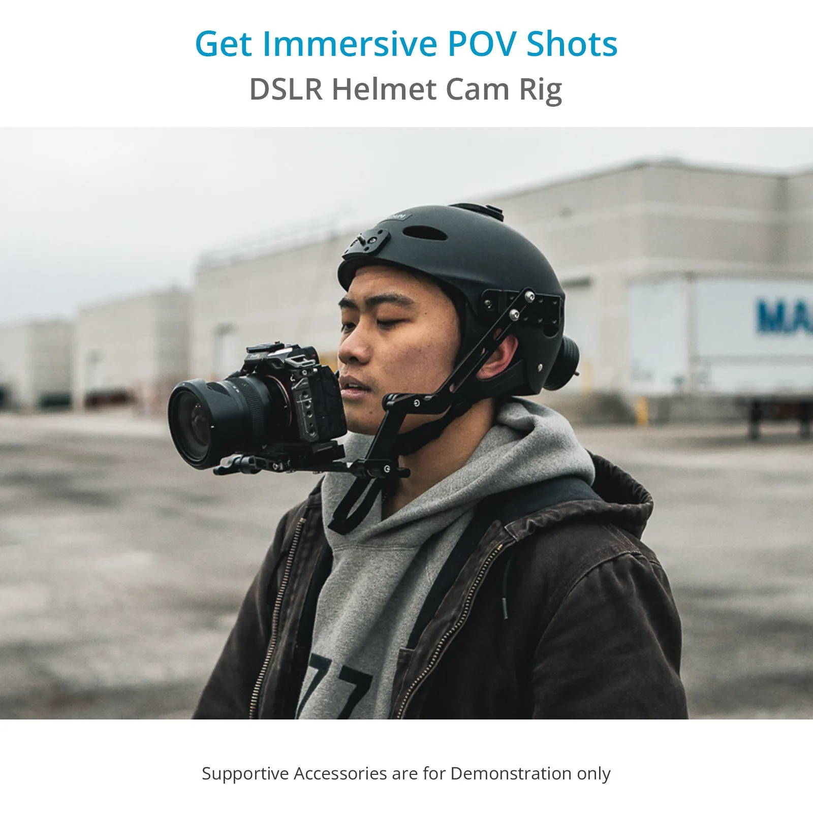 Proaim Surfer Helmet Rig for DSLR Camera / Smartphone | For Film & Photography