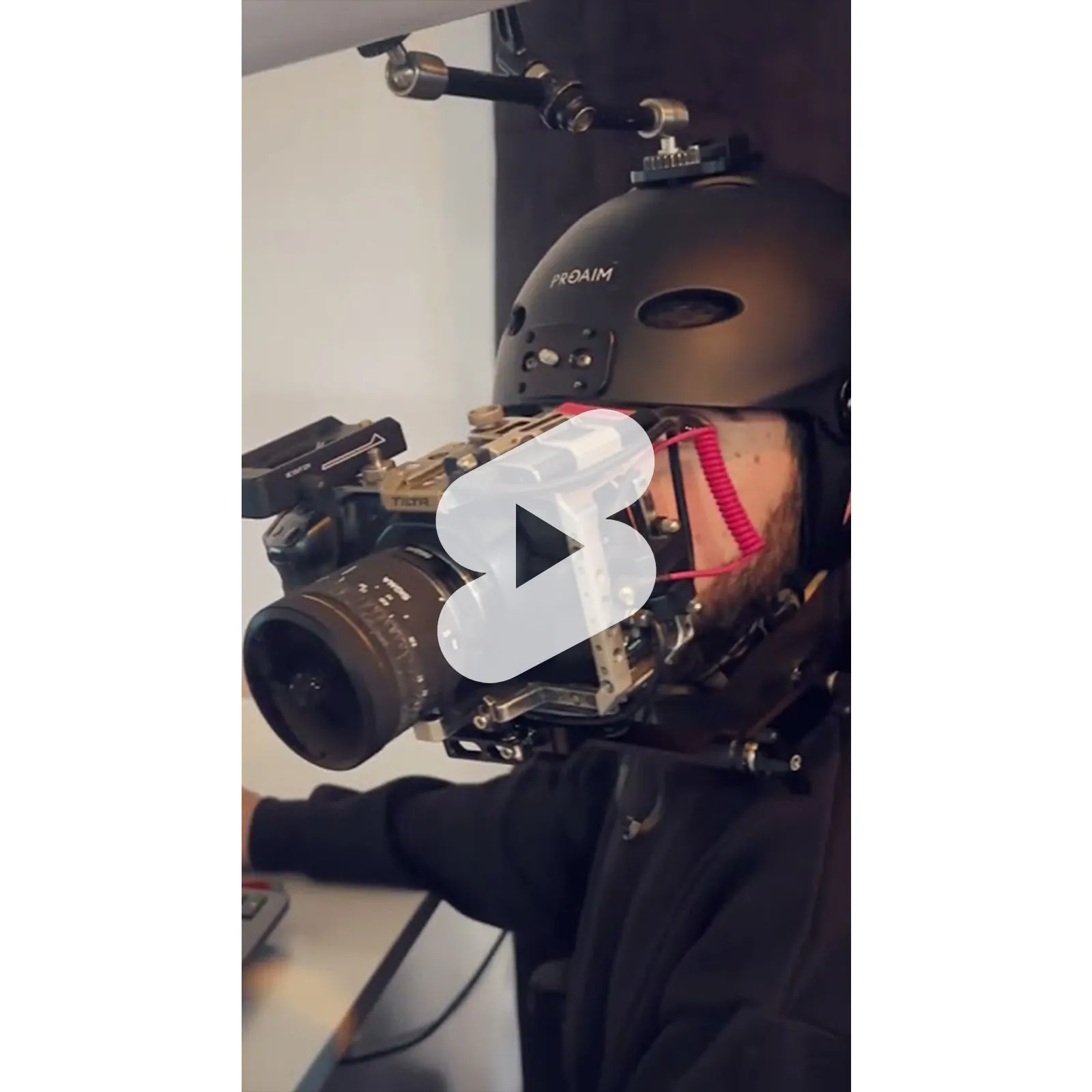 Proaim Surfer Helmet Rig for DSLR Camera / Smartphone | For Film & Photography