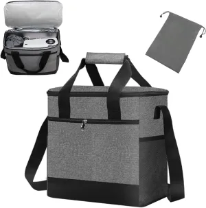 Projector Bag With Cable Storage - Large Capacity Case With Adjustable Strap, Handles, Front & Double Side Pockets - Travel Carrying Bag Compatible With Most Projectors