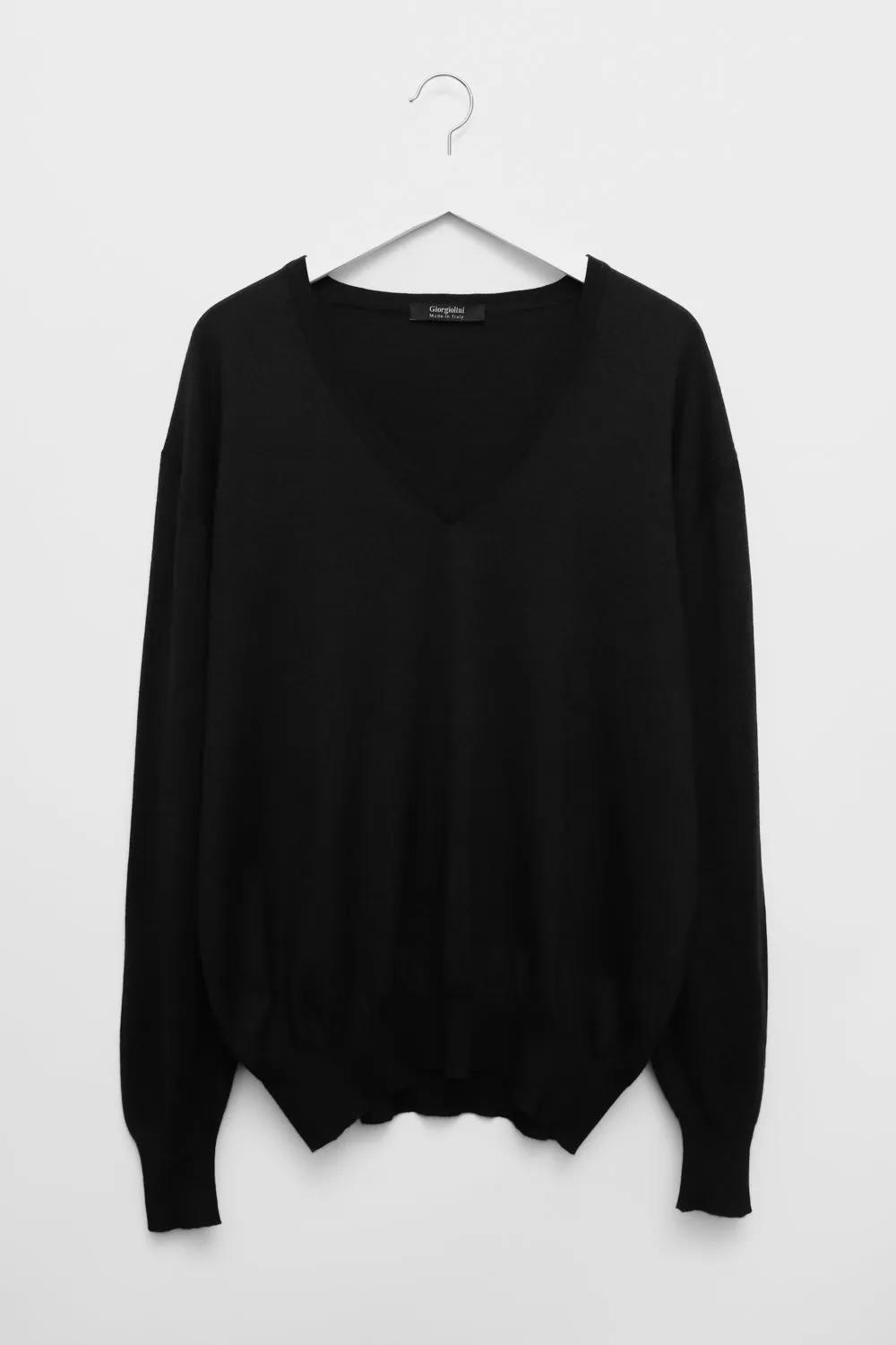 PURE CASHMERE SILK ITALY V-NECK SWEATER