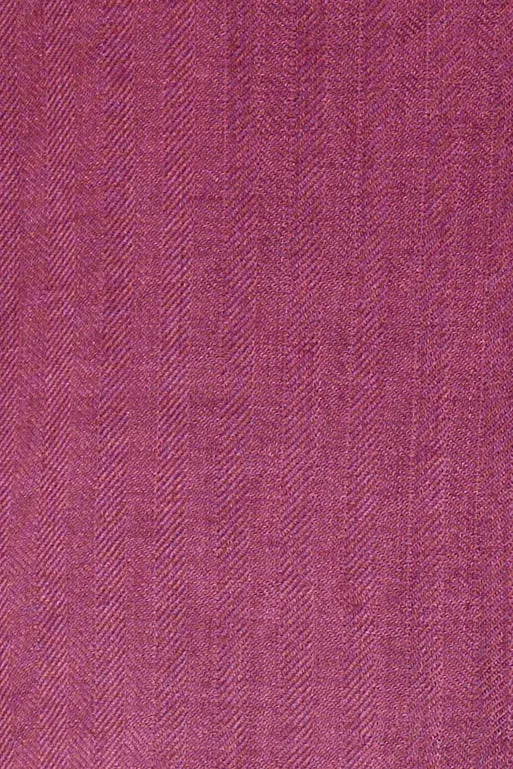Reyes Shirt in Bordeaux Cashmere Silk Herringbone
