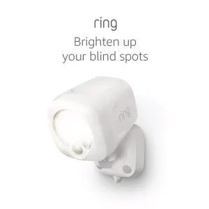 Ring Smart Lighting  Spotlight, Battery-Powered, Outdoor Motion-Sensor Security Light, White (Bridge required)